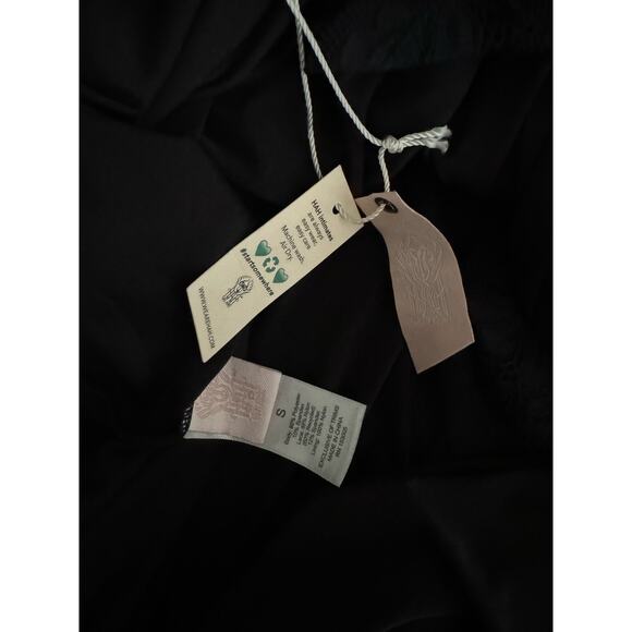 We are HAH The Evelyn Lace Up Reversible Dress in Noir - Picture 9 of 9